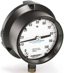 Ashcroft - 4-1/2" Dial, 1/2 Thread, 0-10,000 Scale Range, Pressure Gauge - A1 Tooling