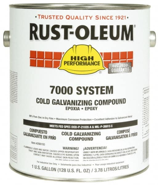 Rust-Oleum - 1 Gal Zinc Cold Galvanizing Compound - Comes in Pail - A1 Tooling