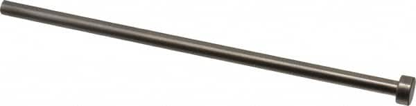 Gibraltar - 15/64" Pin Diam, 13/32" Head Diam x 3/16" Head Height, 6" OAL, Straight Ejector Pin - Steel, 5-13/16" Pin Length - A1 Tooling