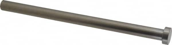 Gibraltar - 1/2" Pin Diam, 3/4" Head Diam x 1/4" Head Height, 8" OAL, Straight Ejector Pin - Steel, 7-3/4" Pin Length - A1 Tooling