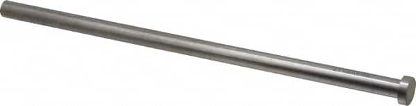 Gibraltar - 1/2" Pin Diam, 3/4" Head Diam x 1/4" Head Height, 12" OAL, Straight Ejector Pin - Steel, 11-3/4" Pin Length - A1 Tooling