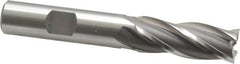 OSG - 17/32", 1-3/8" LOC, 1/2" Shank Diam, 3-3/8" OAL, 4 Flute, Cobalt Square End Mill - Single End, Uncoated, Spiral Flute, 30° Helix, Right Hand Cut, Right Hand Flute, Series 540 - A1 Tooling