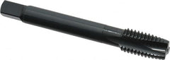 OSG - M12x1.75 Metric Coarse, 3 Flute, Oxide Finish, Powdered Metal Spiral Point Tap - Plug Chamfer, Right Hand Thread, 3-3/8" OAL, 1-21/32" Thread Length, 0.367" Shank Diam, 6H Class of Fit, Series 344 - Exact Industrial Supply