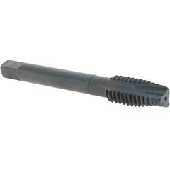 OSG - 7/16-14 UNC, 3 Flute, Oxide Finish, Powdered Metal Spiral Point Tap - Plug Chamfer, Right Hand Thread, 3-5/32" OAL, 1-7/16" Thread Length, 0.323" Shank Diam, Series 312NI - Exact Industrial Supply