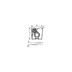 Milling Insert:  XOGX 163030-MF4 CTPP216,  CTPP216,  Solid Carbide N/A Finish,  1.0000″ OAW