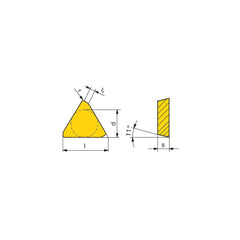 Milling Insert:  TPKN 2204PDSR CTPP235,  CTPP235,  Solid Carbide N/A Finish,  1.0000″ OAW