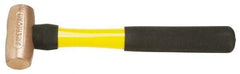 American Hammer - 2 Lb Head Nonsparking Mallet - 12" OAL, 11" Long Fiberglass Handle - A1 Tooling