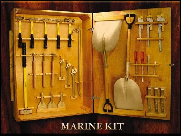 Ampco - 28 Piece Marine Tool Set - Comes in Wood Case - A1 Tooling