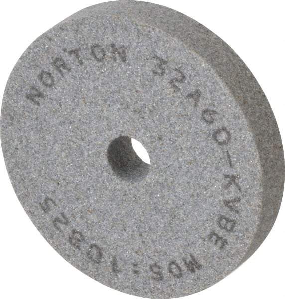 Norton - 60 Grit Aluminum Oxide Type 1 Internal Grinding Wheel - 3" Diam x 1/2" Hole x 1/2" Thick, 10,825 Max RPM, Type 1 Medium Grade, K Hardness, Vitrified Bond, One-Side Recess - A1 Tooling