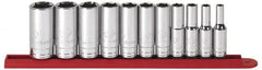 GearWrench - 11 Piece 3/8" Drive Deep Socket Set - 6 Points, 1/4 to 7/8", Inch Measurement Standard - A1 Tooling