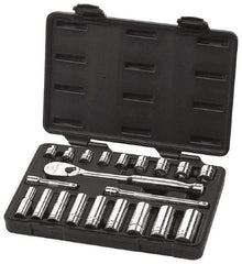 GearWrench - 21 Piece 3/8" Drive Deep Well Socket Set - 6, 12 Points, 3/8" to 3/4" Range, Inch Measurement Standard - A1 Tooling