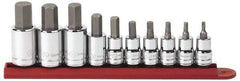 GearWrench - 10 Piece 3/8 & 1/2" Drive Inch Hex Bit Socket Set - 1/8 to 5/8" Hex - A1 Tooling