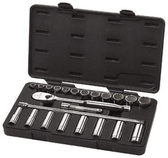 GearWrench - 23 Piece 1/2" Drive Deep Well Socket Set - 6, 12 Points, 1/2" to 15/16" Range, Inch Measurement Standard - A1 Tooling