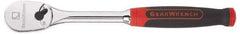 GearWrench - 1/4" Drive Pear Head Ratchet - Chrome Finish, 9" OAL, 60 Gear Teeth, Cushion Grip Handle, Flat Sealed Head - A1 Tooling