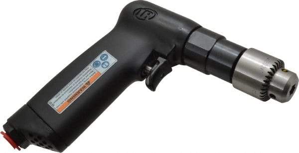 Ingersoll-Rand - 1/4" Keyed Chuck - Pistol Grip Handle, 2,800 RPM, 11 CFM, 0.25 hp, 90 psi - A1 Tooling