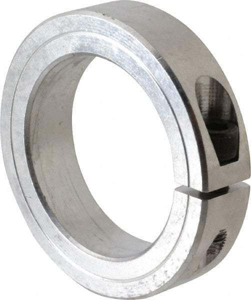 Climax Metal Products - 2-1/4" Bore, Aluminum, One Piece Clamping Shaft Collar - 3-1/4" Outside Diam, 3/4" Wide - A1 Tooling