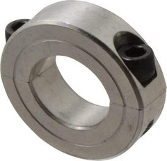 Climax Metal Products - 15/16" Bore, Aluminum, Two Piece Two Piece Split Shaft Collar - 1-3/4" Outside Diam, 1/2" Wide - A1 Tooling