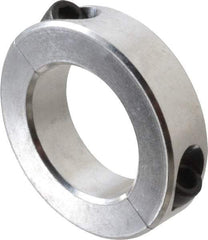 Climax Metal Products - 1-11/16" Bore, Aluminum, Two Piece Two Piece Split Shaft Collar - 2-3/4" Outside Diam, 11/16" Wide - A1 Tooling