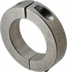 Climax Metal Products - 2-1/16" Bore, Aluminum, Two Piece Two Piece Split Shaft Collar - 3-1/4" Outside Diam, 3/4" Wide - A1 Tooling