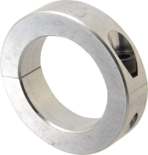 Climax Metal Products - 2-1/2" Bore, Aluminum, Two Piece Two Piece Split Shaft Collar - 3-3/4" Outside Diam, 7/8" Wide - A1 Tooling