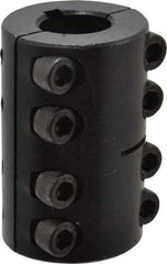 Climax Metal Products - 3/4" Inside x 1-1/2" Outside Diam, Two Piece Rigid Coupling with Keyway - 2-1/4" Long x 3/16" Keyway Width x 3/32" Keyway Depth - A1 Tooling