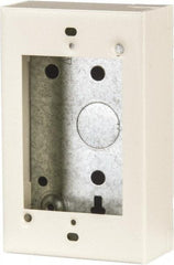 Wiremold - 1 Gang, (4) 1/2" Knockouts, Steel Rectangle Device Box - 4-5/8" Overall Height x 2-13/16" Overall Width x 1-3/8" Overall Depth - A1 Tooling