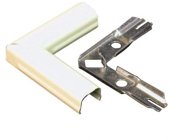 Wiremold - 3/4 Inch Long x 2 Inch Wide x 17/32 Inch High, Raceway Elbow End - 90°, Ivory, For Use with Wiremold 500 Series Raceways - A1 Tooling