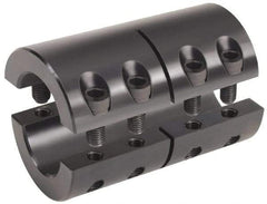 Climax Metal Products - 10mm Inside x 29mm Outside Diam, Metric Two-Piece Clamping Rigid Coupling - 45mm Long - A1 Tooling