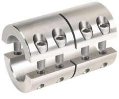 Climax Metal Products - 40mm Inside x 77mm Outside Diam, Metric Two-Piece Clamping Rigid Coupling - 108mm Long - A1 Tooling