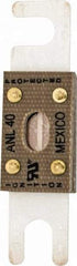 Cooper Bussmann - 40 Amp Non-Time Delay Fast-Acting Forklift & Truck Fuse - 125VAC, 80VDC, 3.18" Long x 0.75" Wide, Littelfuse CNL40, Bussman ANL-40, Ferraz Shawmut CNN40 - A1 Tooling