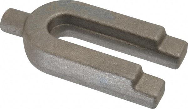 Gibraltar - 1-3/4" Wide x 3/4" High, Forged Steel, U Shaped Strap Clamp - 11/16" Stud, 3-1/2" Travel, 4" OAL, 3-1/2" Slot Length, 11/16" Slot Width - A1 Tooling