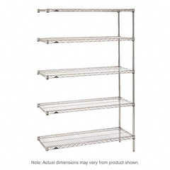 Metro - 2,000 Lb Capacity 5 Shelf Wire Shelving - Add-On Unit - A1 Tooling