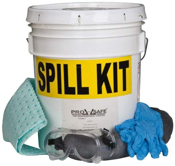 PRO-SAFE - Hazardous Materials Spill Kit - 5 Gal Pail - A1 Tooling