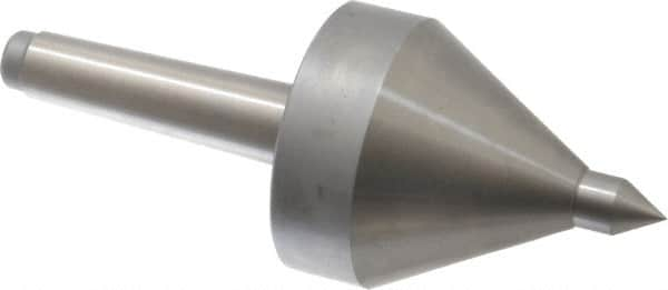 Riten - MT2 Taper Shank, 2-1/4" Head Diam 330 Lb Capacity Live Center - 5,000 Max RPM, 3-3/16" Head Length, 1/2" Point Diam, 3/4" Point Len, 330 Lb Max Workpc, 3-3/16" OAL, Pipe Nose Point - A1 Tooling