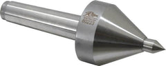 Riten - MT3 Taper Shank, 2-1/4" Head Diam 330 Lb Capacity Live Center - 5,000 Max RPM, 3-3/16" Head Length, 1/2" Point Diam, 3/4" Point Len, 330 Lb Max Workpc, 3-3/16" OAL, Pipe Nose Point - A1 Tooling