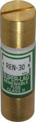 Cooper Bussmann - 250 VAC, 30 Amp, Time Delay Renewable Fuse - Fuse Holder Mount, 50.8mm OAL, 10 (RMS) kA Rating, 9/16" Diam - A1 Tooling