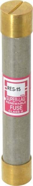 Cooper Bussmann - 600 VAC, 15 Amp, Time Delay Renewable Fuse - Fuse Holder Mount, 127mm OAL, 10 (RMS) kA Rating, 13/16" Diam - A1 Tooling