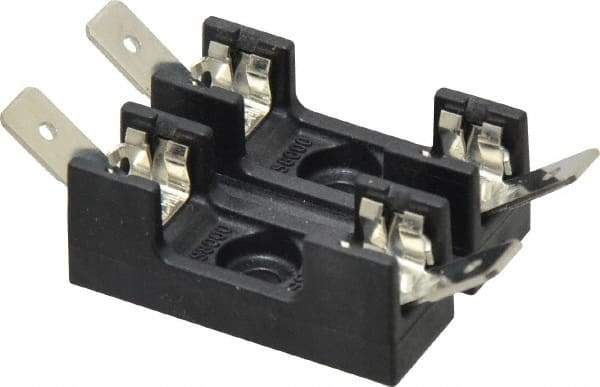 Cooper Bussmann - 2 Pole, 300 VAC/VDC, 30 Amp, Bolt-in Fuse Block - 1/4 Inch Diameter x 1-1/4 Inch Fuse Length, 2 Inch Long x 1-1/8 Inch Wide x 14.3mm High Block, 266°F - A1 Tooling