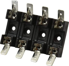 Cooper Bussmann - 4 Pole, 300 VAC/VDC, 30 Amp, Bolt-in Fuse Block - 1/4 Inch Diameter x 1-1/4 Inch Fuse Length, 2 Inch Long x 2-3/8 Inch Wide x 14.3mm High Block, 266°F - A1 Tooling