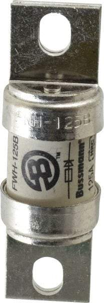 Cooper Bussmann - 500 VAC/VDC, 125 Amp, Fast-Acting Semiconductor/High Speed Fuse - Bolt-on Mount, 3-5/8" OAL, 200 (RMS Symmetrical), 50 at DC kA Rating, 1-5/32" Diam - A1 Tooling