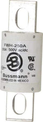 Cooper Bussmann - 500 VAC/VDC, 250 Amp, Fast-Acting Semiconductor/High Speed Fuse - Bolt-on Mount, 4-11/32" OAL, 200 (RMS Symmetrical), 50 at DC kA Rating, 1-1/2" Diam - A1 Tooling