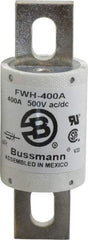 Cooper Bussmann - 500 VAC/VDC, 400 Amp, Fast-Acting Semiconductor/High Speed Fuse - Bolt-on Mount, 4-11/32" OAL, 200 (RMS Symmetrical), 50 at DC kA Rating, 1-1/2" Diam - A1 Tooling