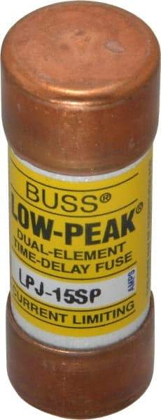 Cooper Bussmann - 300 VDC, 600 VAC, 15 Amp, Time Delay General Purpose Fuse - Fuse Holder Mount, 2-1/4" OAL, 100 at DC, 300 at AC (RMS) kA Rating, 13/16" Diam - A1 Tooling