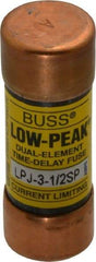 Cooper Bussmann - 300 VDC, 600 VAC, 3.5 Amp, Time Delay General Purpose Fuse - Fuse Holder Mount, 2-1/4" OAL, 100 at DC, 300 at AC (RMS) kA Rating, 13/16" Diam - A1 Tooling