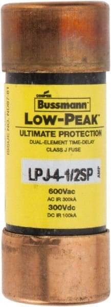 Cooper Bussmann - 300 VDC, 600 VAC, 4.5 Amp, Time Delay General Purpose Fuse - Fuse Holder Mount, 2-1/4" OAL, 100 at DC, 300 at AC (RMS) kA Rating, 13/16" Diam - A1 Tooling