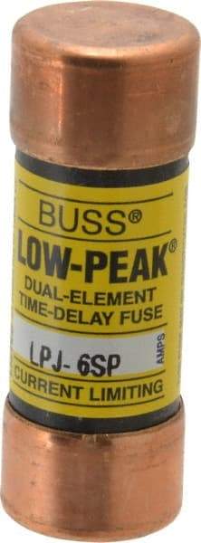 Cooper Bussmann - 300 VDC, 600 VAC, 6 Amp, Time Delay General Purpose Fuse - Fuse Holder Mount, 2-1/4" OAL, 100 at DC, 300 at AC (RMS) kA Rating, 13/16" Diam - A1 Tooling