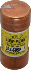 Cooper Bussmann - 300 VDC, 600 VAC, 60 Amp, Time Delay General Purpose Fuse - Fuse Holder Mount, 2-3/8" OAL, 100 at DC, 300 at AC (RMS) kA Rating, 1-1/16" Diam - A1 Tooling