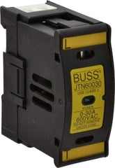 Cooper Bussmann - 1 Pole, 600 VAC/VDC, 30 Amp, DIN Rail Mount Fuse Holder - Compatible with J Class, 1.23 Inch Wide Fuse - A1 Tooling