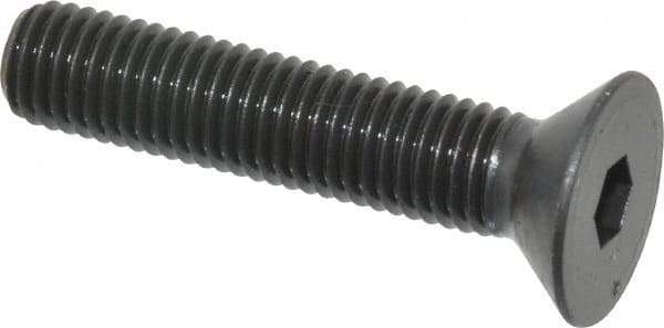 Holo-Krome - 1/4-28 UNF Hex Socket Drive, 82° Flat Screw - Alloy Steel, Black Oxide Finish, Fully Threaded, 1-1/4" OAL - A1 Tooling