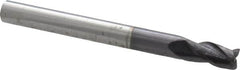 ProMax - 3/16", 3 Flute, Single End, Solid Carbide, 0.01" Corner Radius End Mill - 2" OAL, 35° Helix, Right Hand Flute, 3/8" LOC, Right Hand Cut - A1 Tooling